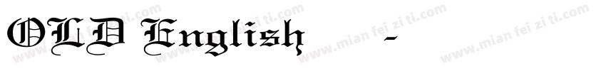 OLD English 字体转换器字体转换